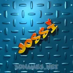 jossi in Grid Style style - 3D name wallpaper