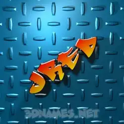 jred in Grid Style style - 3D name wallpaper