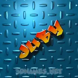 juby in Grid Style style - 3D name wallpaper