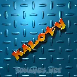 kaloty in Grid Style style - 3D name wallpaper