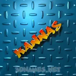 kannas in Grid Style style - 3D name wallpaper