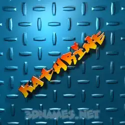 kathrine in Grid Style style - 3D name wallpaper