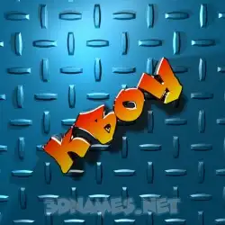 kboy in Grid Style style - 3D name wallpaper