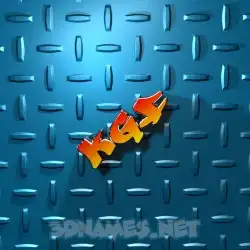 kgf in Grid Style style - 3D name wallpaper