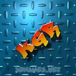 kgr in Grid Style style - 3D name wallpaper