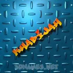 khadijah in Grid Style style - 3D name wallpaper
