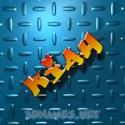 kiah in Grid Style style - 3D name wallpaper