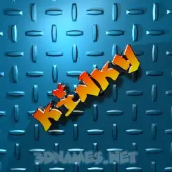 kinky in Grid Style style - 3D name wallpaper