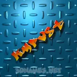 kmpvst in Grid Style style - 3D name wallpaper