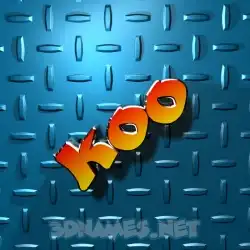 koo in Grid Style style - 3D name wallpaper