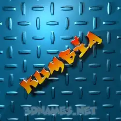 kumbia in Grid Style style - 3D name wallpaper