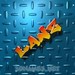 lanz in Grid Style style - 3D name wallpaper