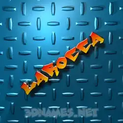 larocca in Grid Style style - 3D name wallpaper