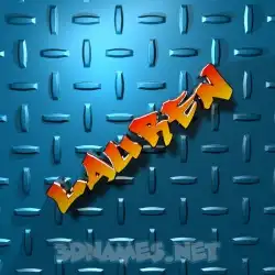 lauren in Grid Style style - 3D name wallpaper