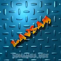lavsam in Grid Style style - 3D name wallpaper