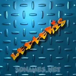 lefteris in Grid Style style - 3D name wallpaper