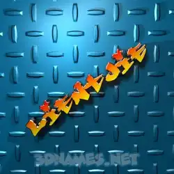 lientjie in Grid Style style - 3D name wallpaper