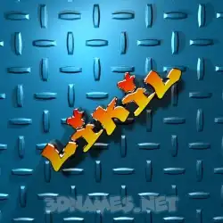 likil in Grid Style style - 3D name wallpaper