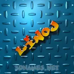linoj in Grid Style style - 3D name wallpaper