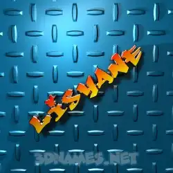 lisyane in Grid Style style - 3D name wallpaper
