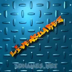 livensuarez in Grid Style style - 3D name wallpaper