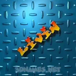livin in Grid Style style - 3D name wallpaper