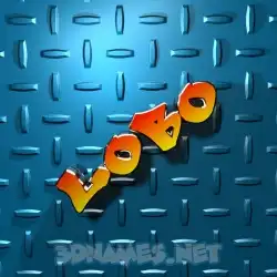 lobo in Grid Style style - 3D name wallpaper