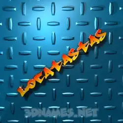 locatastas in Grid Style style - 3D name wallpaper