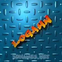 logahn in Grid Style style - 3D name wallpaper