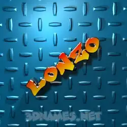 lonzo in Grid Style style - 3D name wallpaper