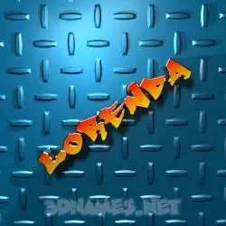 lorenda in Grid Style style - 3D name wallpaper