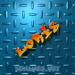 loris in Grid Style style - 3D name wallpaper