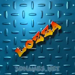 lozza in Grid Style style - 3D name wallpaper