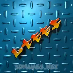 lteef in Grid Style style - 3D name wallpaper
