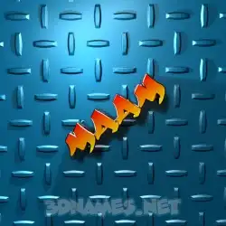 maam in Grid Style style - 3D name wallpaper