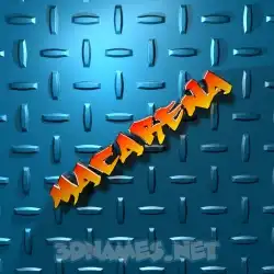 macarena in Grid Style style - 3D name wallpaper