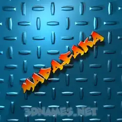 madafaka in Grid Style style - 3D name wallpaper