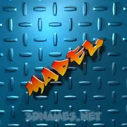 madel in Grid Style style - 3D name wallpaper
