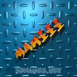 mahiii in Grid Style style - 3D name wallpaper