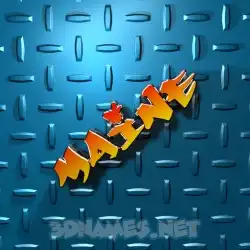maine in Grid Style style - 3D name wallpaper