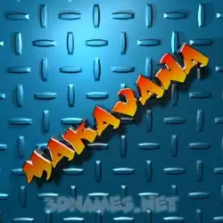makavana in Grid Style style - 3D name wallpaper