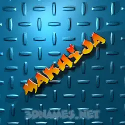 makhija in Grid Style style - 3D name wallpaper
