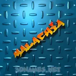 malachia in Grid Style style - 3D name wallpaper