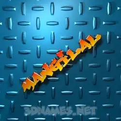 mangilal in Grid Style style - 3D name wallpaper