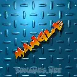 mangle in Grid Style style - 3D name wallpaper