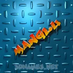manglu in Grid Style style - 3D name wallpaper