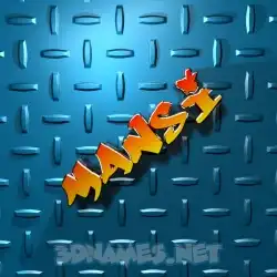 mansi in Grid Style style - 3D name wallpaper