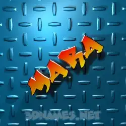 mara in Grid Style style - 3D name wallpaper