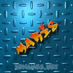 maris in Grid Style style - 3D name wallpaper