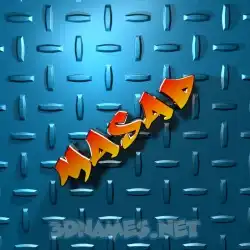 masad in Grid Style style - 3D name wallpaper